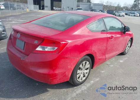 2012 Honda Civic Lx z USA, uszkodzony, nr VIN 2HGFG3B55CH557892